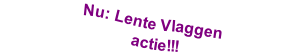 Nu: Lente Vlaggen
actie!!!